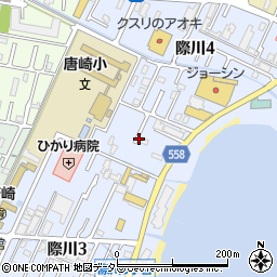 滋賀県大津市際川4丁目4周辺の地図