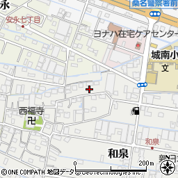 三重県桑名市和泉186周辺の地図