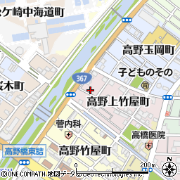 京都府京都市左京区高野上竹屋町10-65周辺の地図