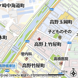 京都府京都市左京区高野上竹屋町10-61周辺の地図