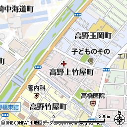 京都府京都市左京区高野上竹屋町10周辺の地図