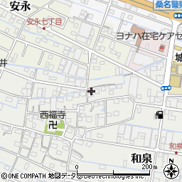 三重県桑名市和泉181周辺の地図