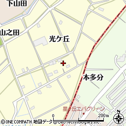 愛知県刈谷市東境町光ケ丘198周辺の地図