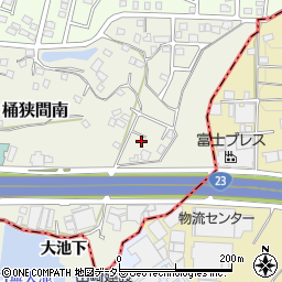 愛知県名古屋市緑区桶狭間南1421周辺の地図