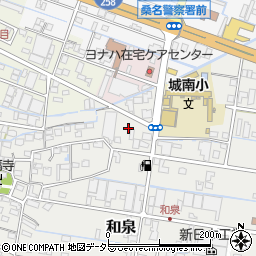三重県桑名市和泉223-2周辺の地図