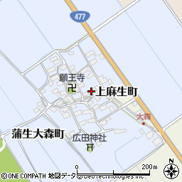 滋賀県東近江市蒲生大森町18周辺の地図