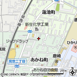 滋賀県大津市あかね町14-19周辺の地図