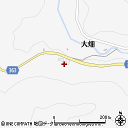 愛知県豊田市大沼町一ノ瀬周辺の地図