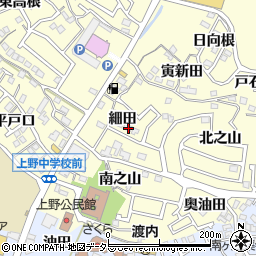 愛知県東海市名和町細田周辺の地図