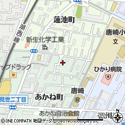 滋賀県大津市あかね町15周辺の地図