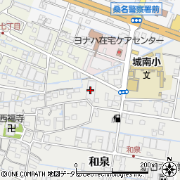 三重県桑名市和泉219周辺の地図