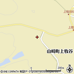 兵庫県宍粟市山崎町上牧谷599周辺の地図