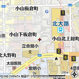 京都府京都市北区小山下花ノ木町1周辺の地図