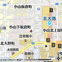 京都府京都市北区小山下花ノ木町3周辺の地図