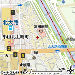 岡本塾北大路本校小学部周辺の地図