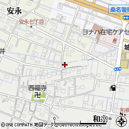 三重県桑名市和泉206周辺の地図