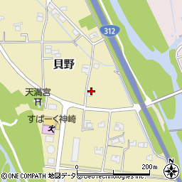 兵庫県神崎郡神河町貝野481周辺の地図