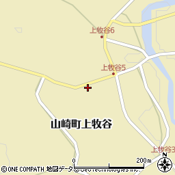 兵庫県宍粟市山崎町上牧谷551周辺の地図