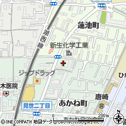 滋賀県大津市あかね町272周辺の地図