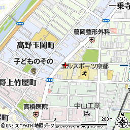 京都府京都市左京区一乗寺高槻町11周辺の地図