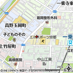 京都府京都市左京区一乗寺高槻町13周辺の地図