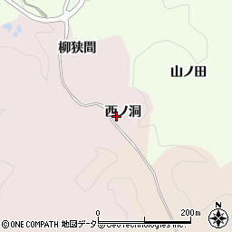 愛知県豊田市桂野町西ノ洞周辺の地図