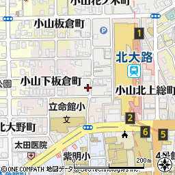 京都府京都市北区小山下花ノ木町7周辺の地図
