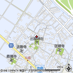 滋賀県栗東市出庭251周辺の地図