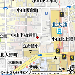 京都府京都市北区小山下花ノ木町6周辺の地図