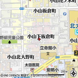京都府京都市北区小山下板倉町13周辺の地図