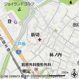 愛知県豊明市阿野町（新切）周辺の地図