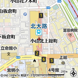 デイリーヤマザキコトチカ北大路店周辺の地図