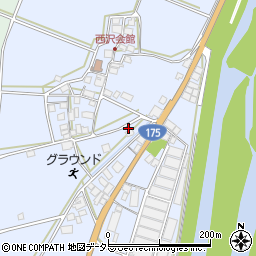 兵庫県西脇市黒田庄町西澤219周辺の地図