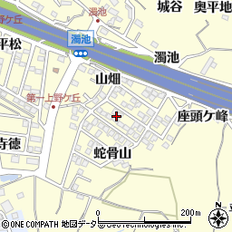 名鉄第一上野ケ丘団地周辺の地図