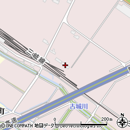 三岐鉄道株式会社　施設区周辺の地図