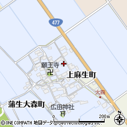 滋賀県東近江市蒲生大森町25周辺の地図