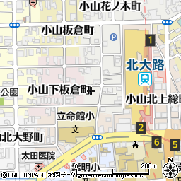 京都府京都市北区小山下花ノ木町12周辺の地図