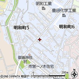 明和町　食花館周辺の地図
