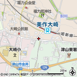 岡山県津山市福力70周辺の地図