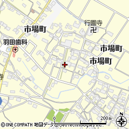 三重県四日市市中野町周辺の地図