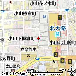 京都府京都市北区小山下花ノ木町11周辺の地図