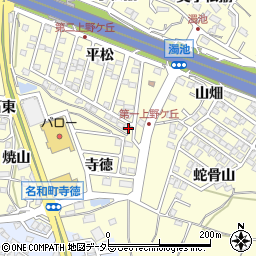 愛知県東海市名和町蛇骨周辺の地図