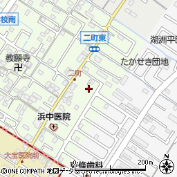 滋賀県守山市二町町21-2周辺の地図