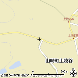 兵庫県宍粟市山崎町上牧谷592周辺の地図