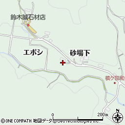 愛知県豊田市花沢町エボシ周辺の地図