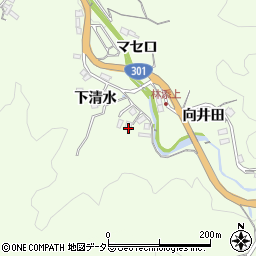 愛知県豊田市林添町（上清水）周辺の地図