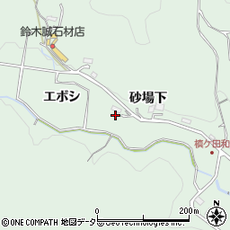 愛知県豊田市花沢町（エボシ）周辺の地図