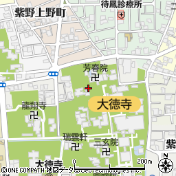 京都府京都市北区紫野大徳寺町周辺の地図