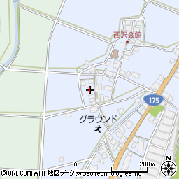 兵庫県西脇市黒田庄町西澤243周辺の地図