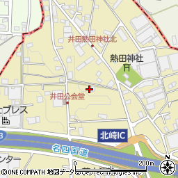 愛知県大府市北崎町井田周辺の地図